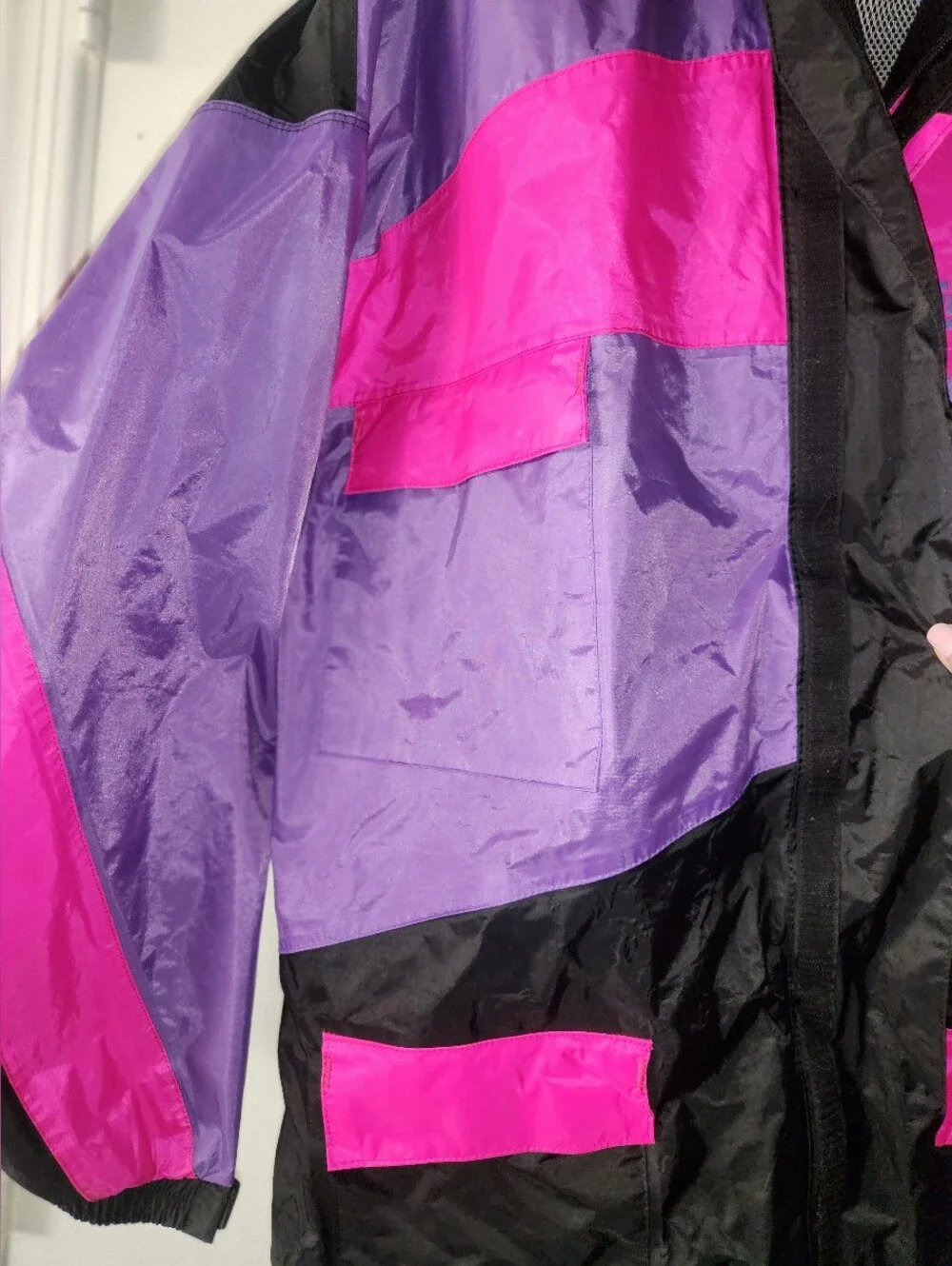 FieldSheer Motorcycle Vintage Jacket Black Purple Pink Men's XXL EUC $45 - Picture 4 of 8